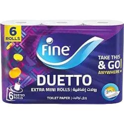 مناديل فاين دويتو 6 بكرة تواليت