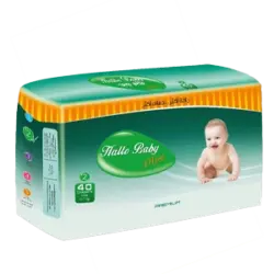 هلو بيبي 40 حفاضة مقاس 2